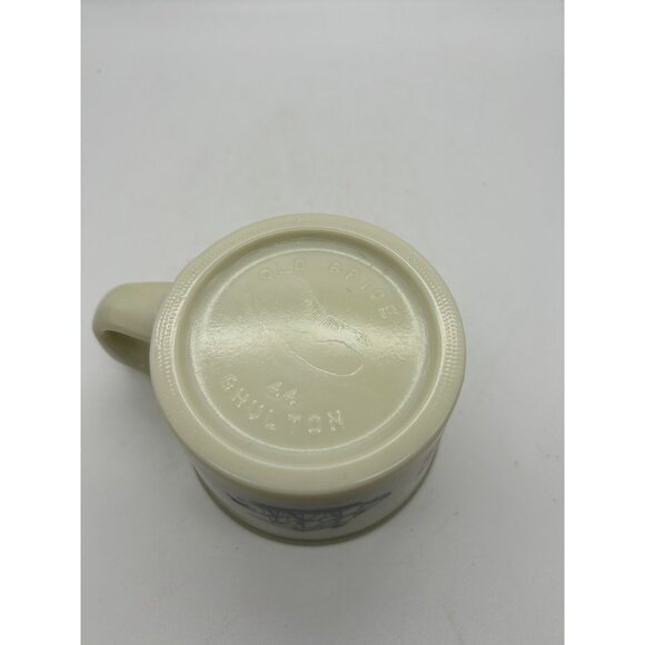 Vintage Shulton Old Spice Shaving Mug Milk Glass Mug - Picture 6 of 8